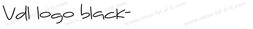 Vdl logo black字体转换